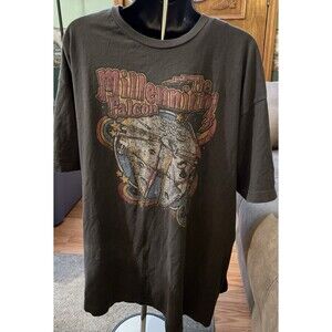 Star Wars Millennium Falcon Men's T-Shirt - Size 2X - Gray Vintage Look